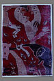 Fragment of an Animal Carpet, Cotton (warp and weft), wool (pile); asymmetrically knotted pile