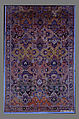 Polonaise Carpet, Cotton (warp and weft), silk (weft and pile), metal wrapped thread; asymmetrically knotted pile, brocaded