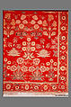 Carpet with Irises, Tulips, and Other Flowering Plants, Cotton (warp and weft); wool (pile); asymmetrically knotted pile