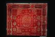 Five Medallion Carpet, Wool (warp, weft, and pile); asymmetrically knotted pile