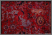The Emperor's Carpet, Silk (warp and weft), wool (pile); asymmetrically knotted pile