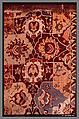 Vase-technique Carpet with Overlapping Cartouches, Cotton (warp), silk (weft), wool (weft and pile); asymmetrically knotted pile