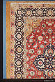 Silk Kashan Carpet, Silk (warp, weft, and pile), metal wrapped thread; asymmetrically knotted pile