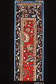 Fragments of a Carpet, Silk (warp and weft), wool (pile); asymmetrically knotted pile