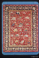 Silk Animal Carpet, Silk (warp, weft, and pile); asymmetrically knotted pile