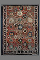 Vase Carpet, Cotton (warp and weft), silk (weft), wool (weft and pile); asymmetrically knotted pile