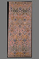 Polonaise Carpet, Cotton (warp and weft), silk (weft and pile), metal wrapped thread; asymmetrically knotted pile, brocaded