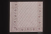 Textile Fragment, Cotton, metal wrapped thread