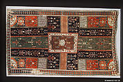 Garden Carpet, Cotton (warp and weft), wool (pile); symmetrically knotted pile