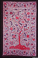 Bed Cover (Palampore), Cotton; painted and resist dyed