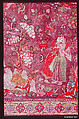 Kalamkari Rumal, Cotton; plain weave, mordant painted and dyed, resist dyed