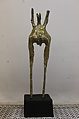 Untitled/ “Demonstration” with single figure, Krishna Reddy  American, born India, Cast Bronze