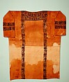 Tunic with Dionysian Ornament, Undyed linen with tapestry woven wool decorations