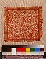 Square with Bucolic Landscape, Linen, wool; plain weave, tapestry weave