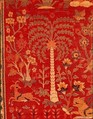 Carpet with Palm Trees, Ibexes, and Birds, Cotton (warp and weft), wool (pile); asymmetrically knotted pile