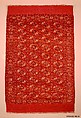 Tekke Main Carpet, Wool (warp), wool (weft and pile); asymmetrically knotted pile