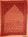 "Senneh" Prayer Rug, Cotton (warp), wool (weft); tapestry-woven