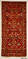 Carpet with Irises, Tulips, and Other Flowering Plants, Cotton (warp and weft); wool (pile); asymmetrically knotted pile