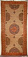 Ushak Medallion Carpet on White Ground, Wool (warp, weft and pile); symmetrically knotted pile