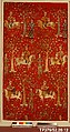 Safavid Courtiers Leading Georgian Captives, Silk, metal wrapped thread; lampas