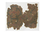 Textile Fragment, Wool, cotton; samite