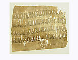 Textile Fragment, Linen, silk; plain weave, tapestry weave