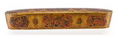 Lacquer Pen Box with Royal Audience Scenes | The Met