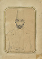 Portrait of Mirza Hashem Amin Khalvat, Abu`l Hasan Ghaffari, known as Sani' al-Mulk (Iranian, 1814–66), Graphite on paper