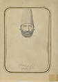 Portrait of Farrukh Khan Amin al-Dawla Kashi, Abu`l Hasan Ghaffari, known as Sani' al-Mulk (Iranian, 1814–66), Graphite on paper