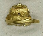 Ring, Gold; semi-precious stones, glass