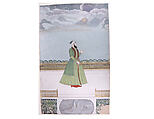 Nobleman on a Terrace, Ink, opaque watercolor, silver, and gold on paper