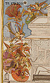 "Fairies Descend to the Chamber of Prince Manohar", Folio from a Gulshan-i 'Ishq (Rose Garden of Love), Ink, opaque watercolor, gold, and silver on paper