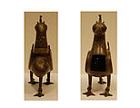 Bird-Shaped Incence Burner, Bronze; cast, pierced, and engraved