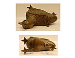 Bird-Shaped Incence Burner, Bronze; cast, pierced, and engraved