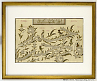 Calligraphic Composition in Ghubari Script, Ink, opaque watercolor, and gold on paper