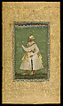 A Portrait of Farhad Khan, Opaque watercolor and gold on paper