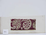 Textile Fragment, Silk, metal thread