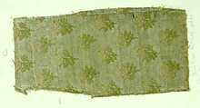 Textile Fragment, Silk, metal thread