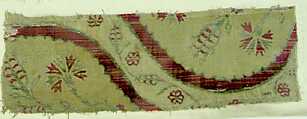 Textile Fragment, Silk, metal thread