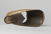 Armored shoes with koftgari decoration, Gilded steel (koftgari)