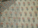 Fragment of a Robe (Jama), Cotton, silk; plain weave, embroidered