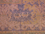 Carpet Fragment, Wool (warp, weft and pile); single-warp (Spanish) knotted pile