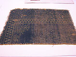 Carpet Fragment, Wool (warp, weft and pile); single-warp (Spanish) knotted pile