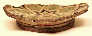 Ceramic Fragment, Stonepaste; painted under transparent glaze