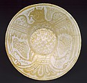 Bowl with Eagle, Muslim Ibn al-Dahhan (Egyptian), Earthenware; luster-painted on opaque white glaze