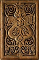 Panel with Horse Heads, Wood (teak); carved