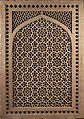 Pierced Window Screen (Jali), Red sandstone; pierced, carved