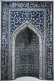 Mihrab (Prayer Niche), Mosaic of polychrome-glazed cut tiles on stonepaste body; set into mortar
