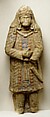 Standing Figure with Jeweled Headdress, Gypsum plaster; modeled, carved, polychrome-painted, gilded