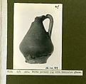 Ewer, Earthenware; turquoise glaze